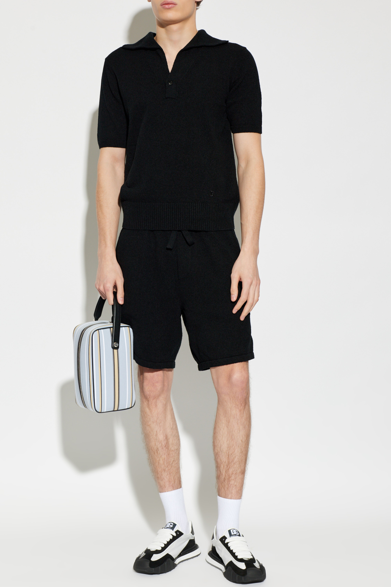 Dolce & Gabbana Shorts with embroidered logo on the pocket | Men's